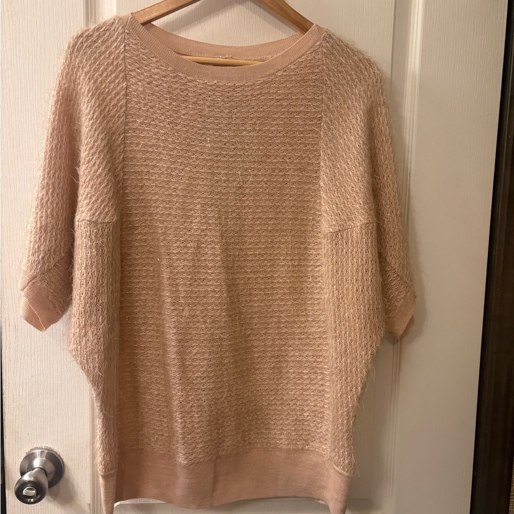 Chico's Women's Textured Knit Sweater - Soft Pink